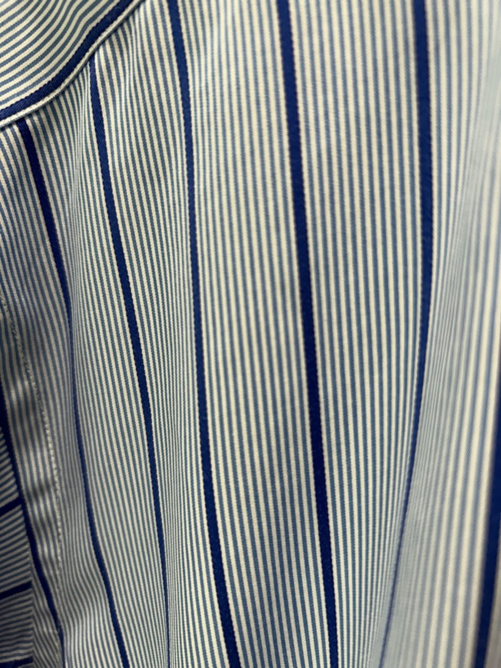 Turnbull & Asser Light Blue Shirt with royal blue Pinstripes - Picture 4 of 4